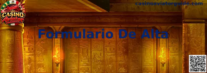 Guía visual del Formulario De Alta de Casino Aviator