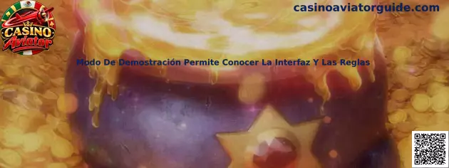 Guía visual del modo de demostración de Casino Aviator para conocer interfaz, controles y reglas